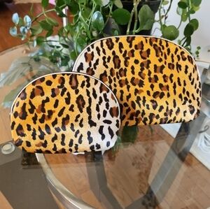 Leopard Pattern Cosmetic Set/Purses Two Pieces